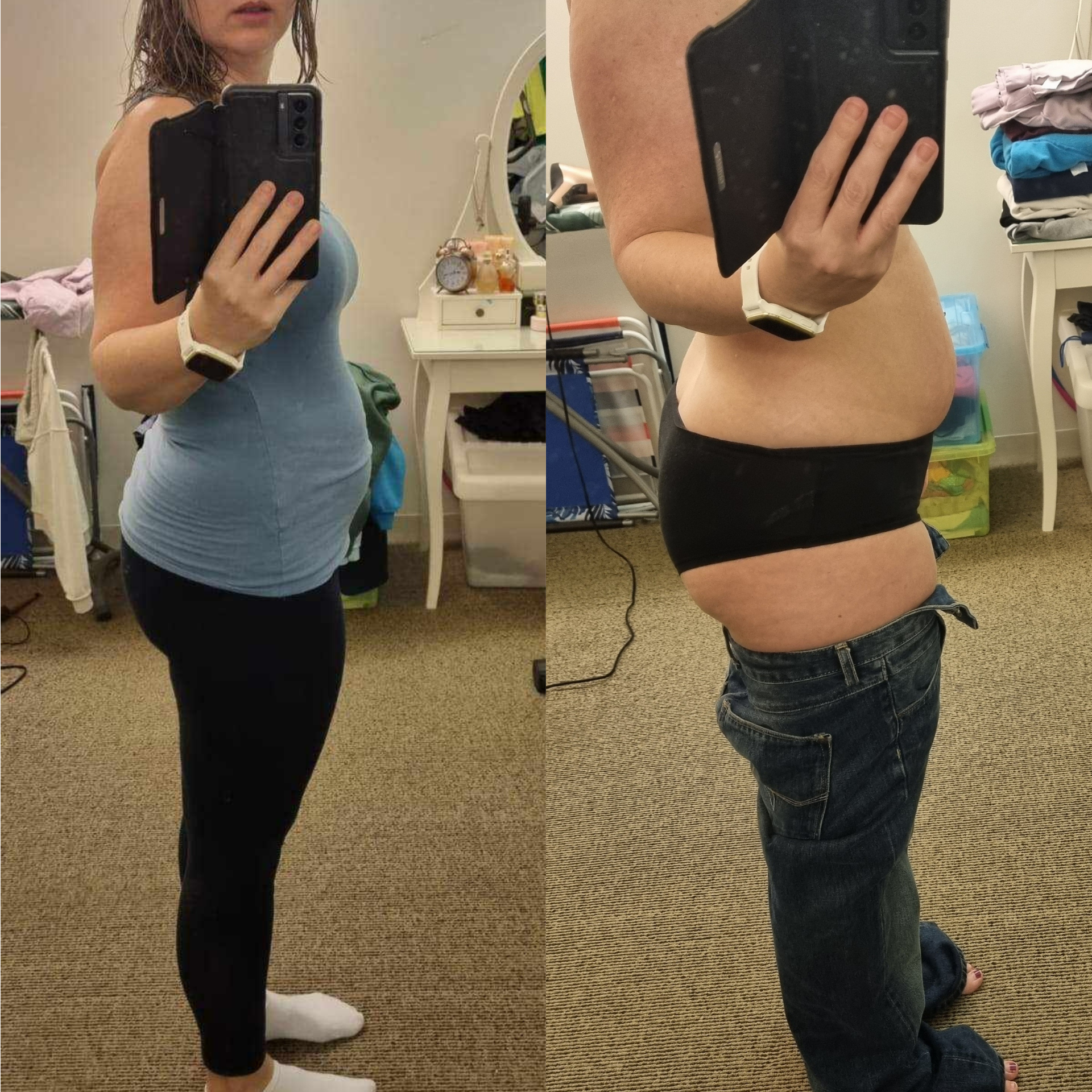 Daily Shake customer before and after side profile