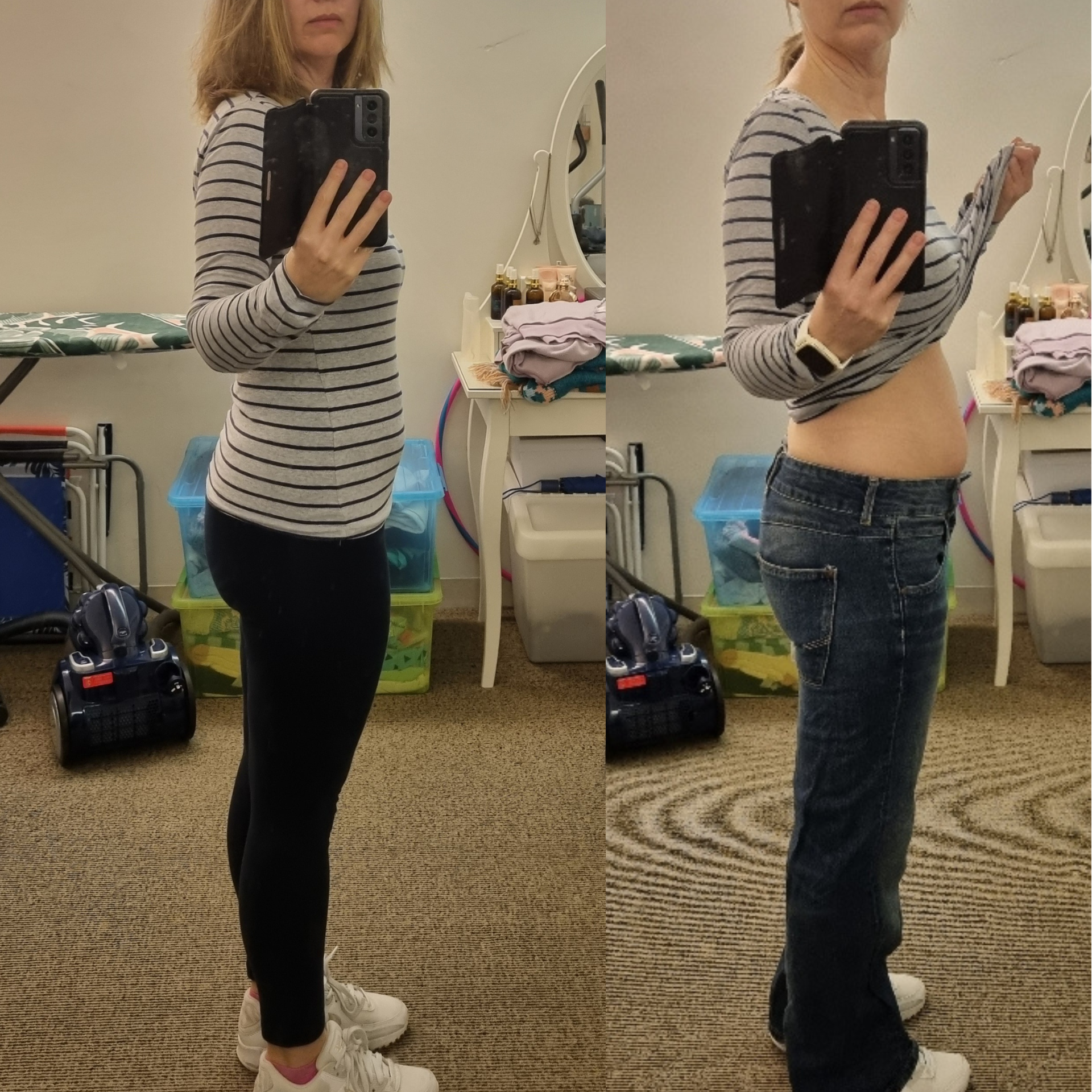 Daily Shake customer before and after side profile